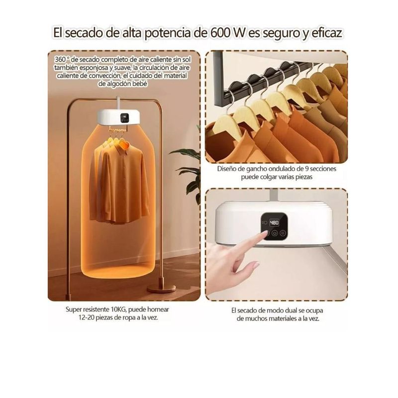 Secadora Portátil Plegable Para Ropa + Control remoto de 🎁