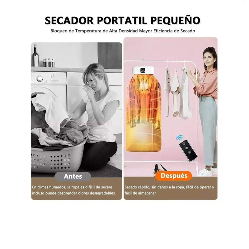 Secadora Portátil Plegable Para Ropa + Control remoto de 🎁